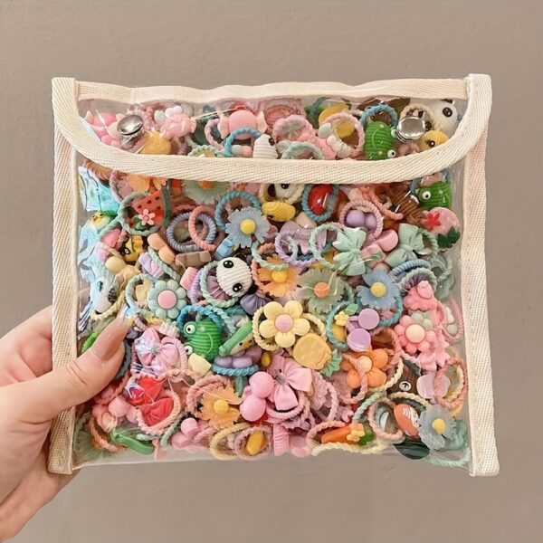 60 Stuks Meisjes Haarelastiekjes