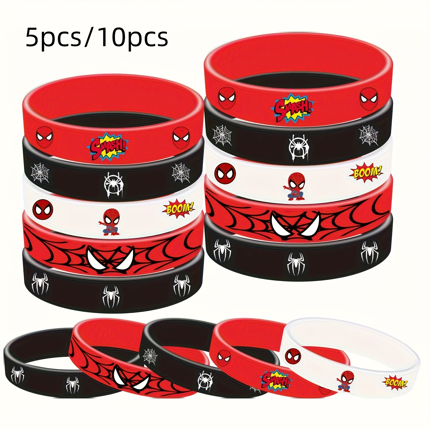 product-fancy-044ec8ec-8d16-401c-bf2c-65b02db3b9db 5-10 stuks Marvel Spider-Man armbanden - Image 1