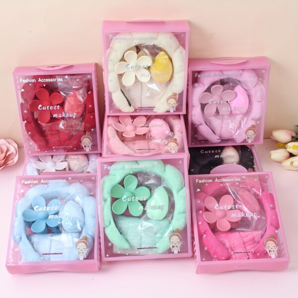 Set van 5 schattige kleurrijke haaraccessoires