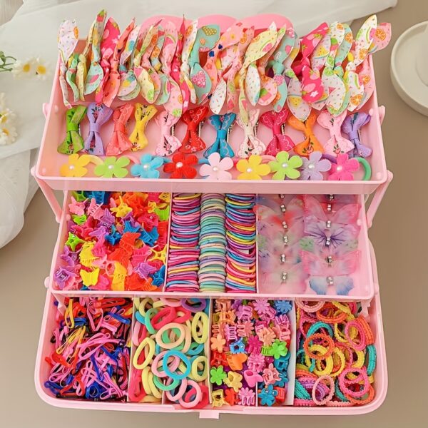Een set van 555 schattige haaraccessoires