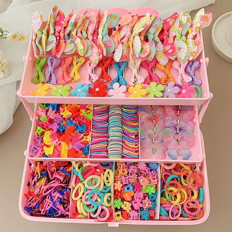 product-fancy-8cd1bdb6-854d-406d-b1c9-98d528f4e29d Een set van 555 schattige haaraccessoires - Image 1