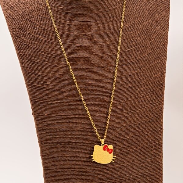 gouden hello kitty ketting