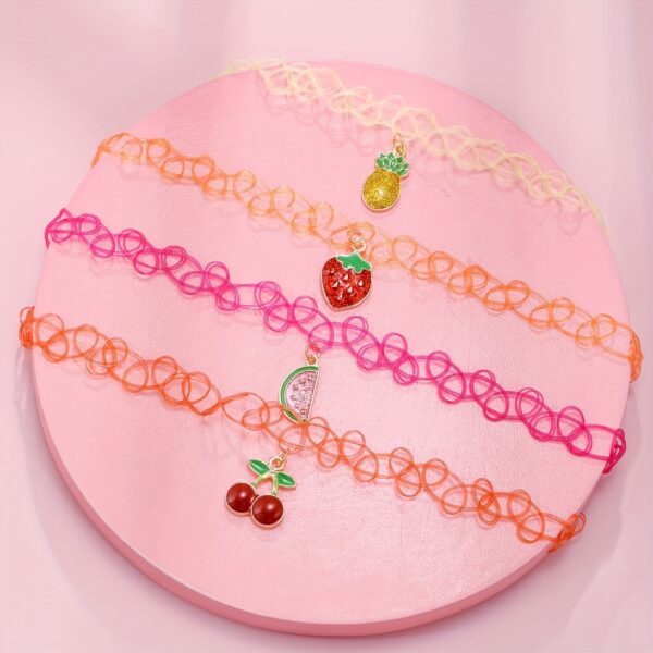 4 stuks fruit ketting accessoires