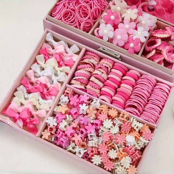 Roze Strikken Haarclip Haaraccessoire