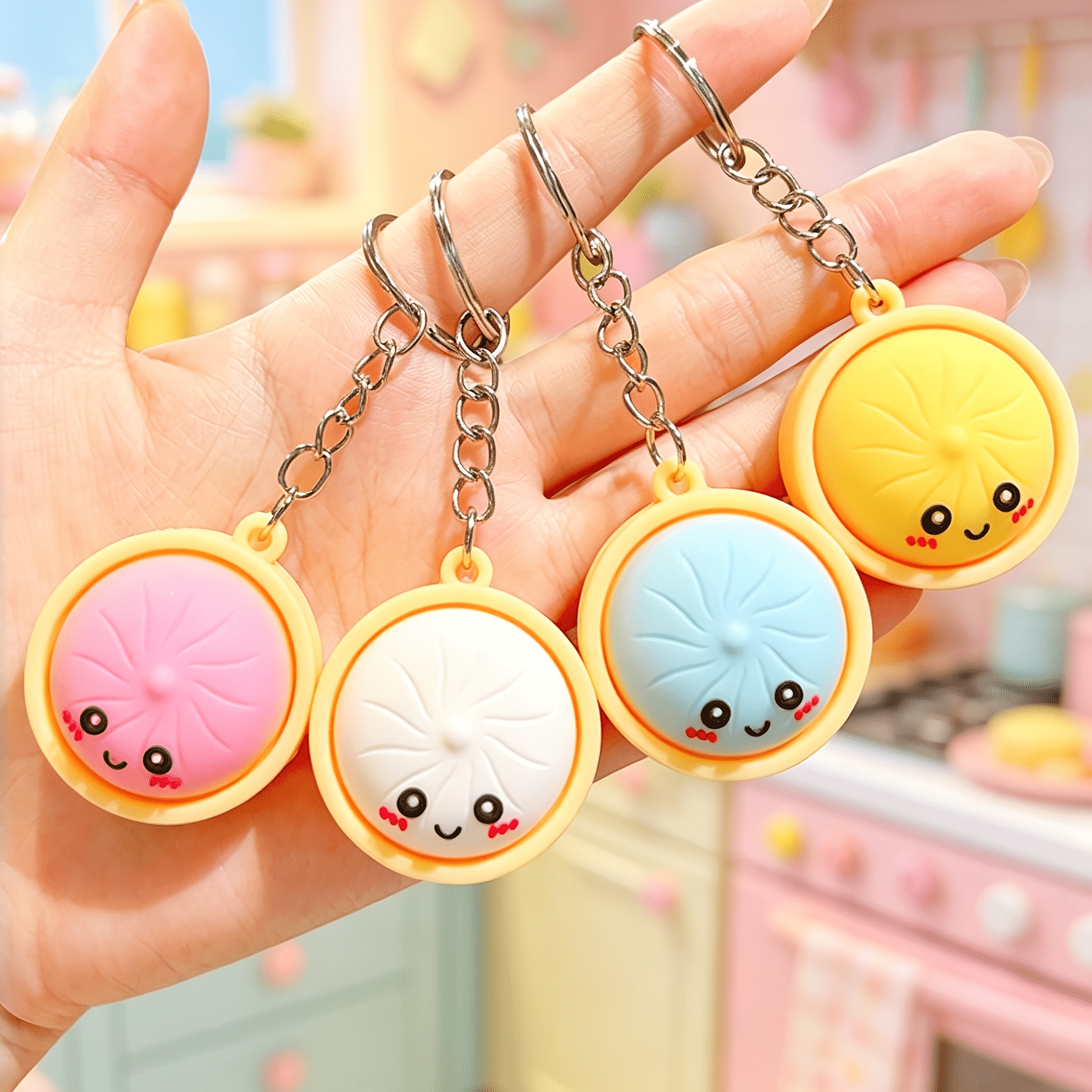 product-fancy-63b25572-d931-4a7e-98b9-0d27a534825c Dumpling sleutelhanger - Image 1